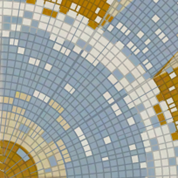 Mosaic House Moroccan tile Dorado Elysee XS 1-11-17-8 White Beige Sky blue Ochre  zellige, mosaic, zellij, field, pattern, glaze 